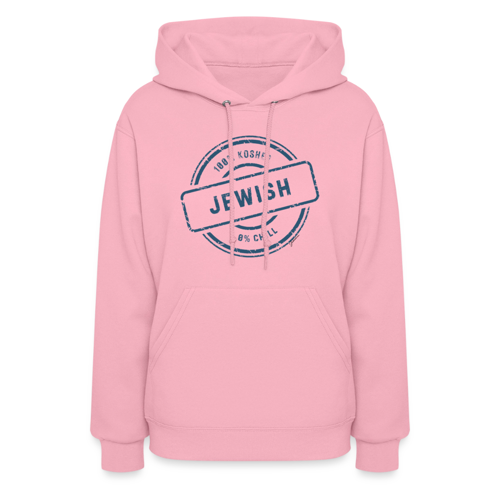 100% Jewish Women's Hoodie - classic pink