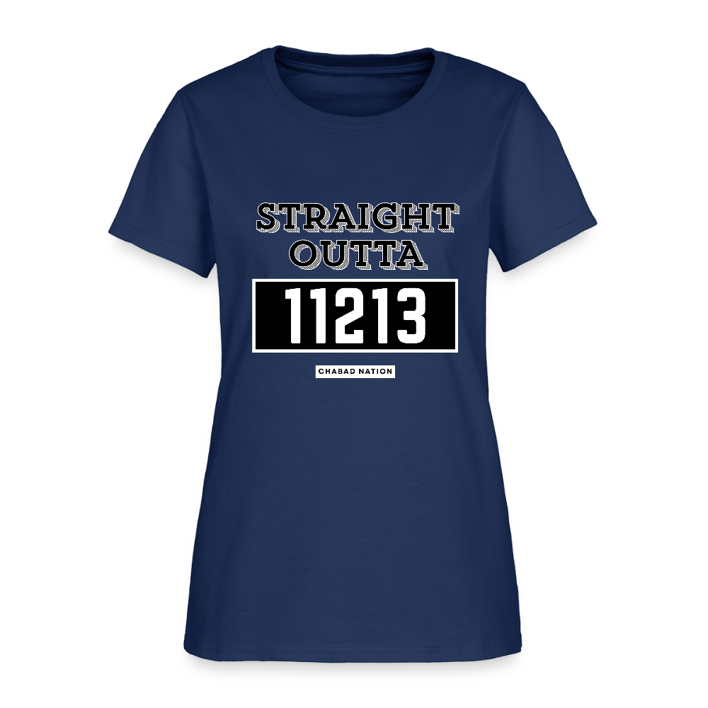 Straight Outta 11213 Women's T-Shirt -  blue dusk