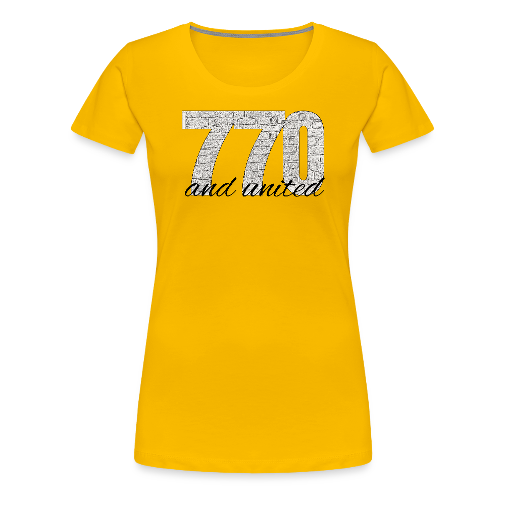 770 And United Women’s Premium T-Shirt - sun yellow