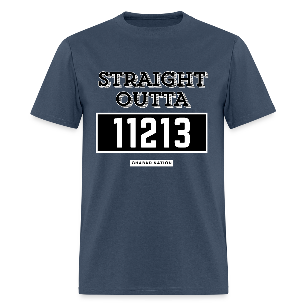 Straight Outta 11213 Men's T-Shirt | GILDAN 5000 -  blue dusk