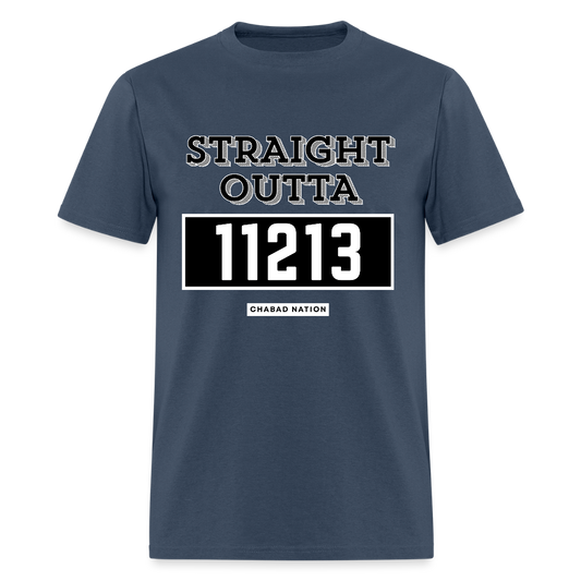 Straight Outta 11213 Men's T-Shirt | GILDAN 5000 -  blue dusk