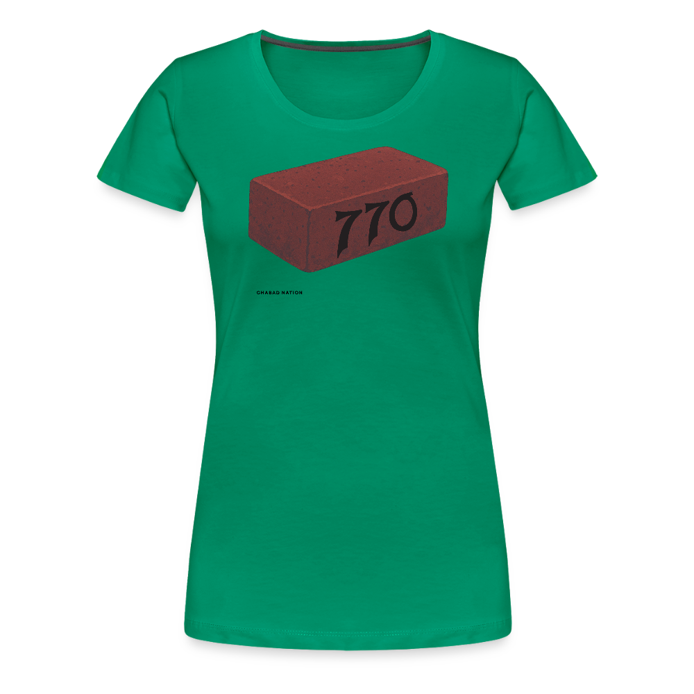 770 Solid Brick Women’s Premium T-Shirt - kelly green
