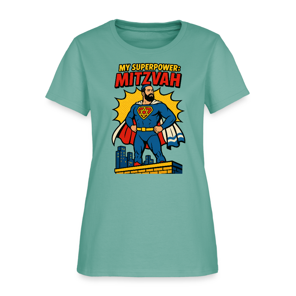 My Superpower: Mitzvah Women's T-Shirt - aquatic
