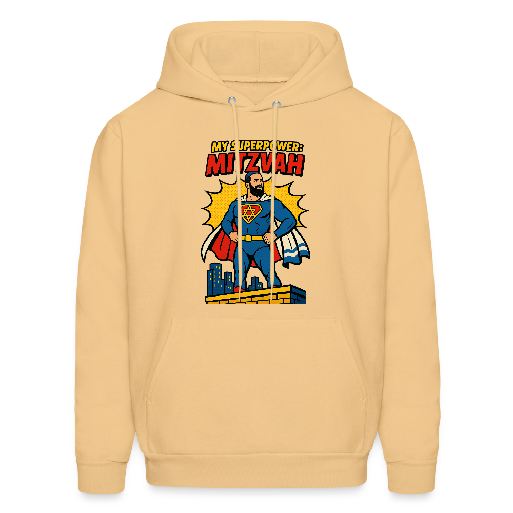 My Superpower: Mitzvah Men's Hoodie - light gold 