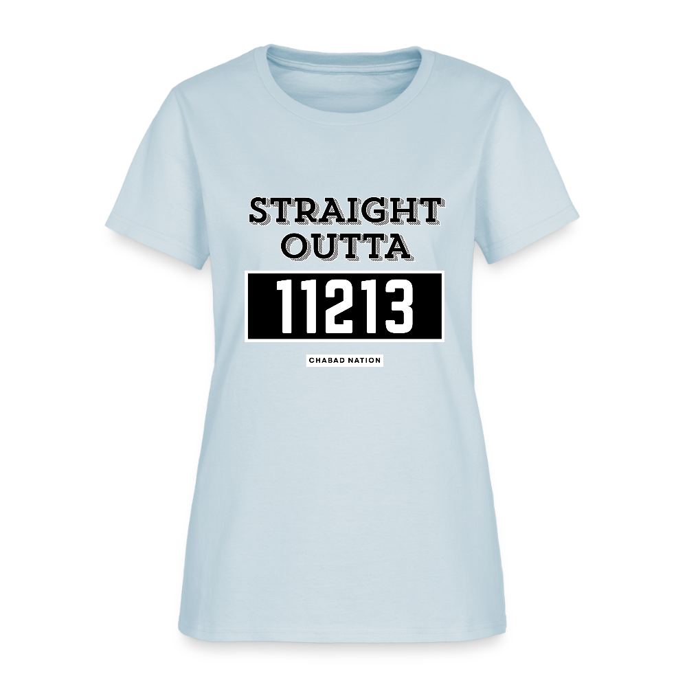 Straight Outta 11213 Women's T-Shirt - light blue