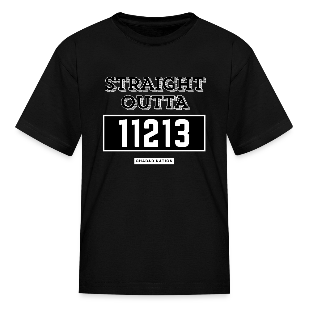 Straight Outta 11213 Kids' T-Shirt - black