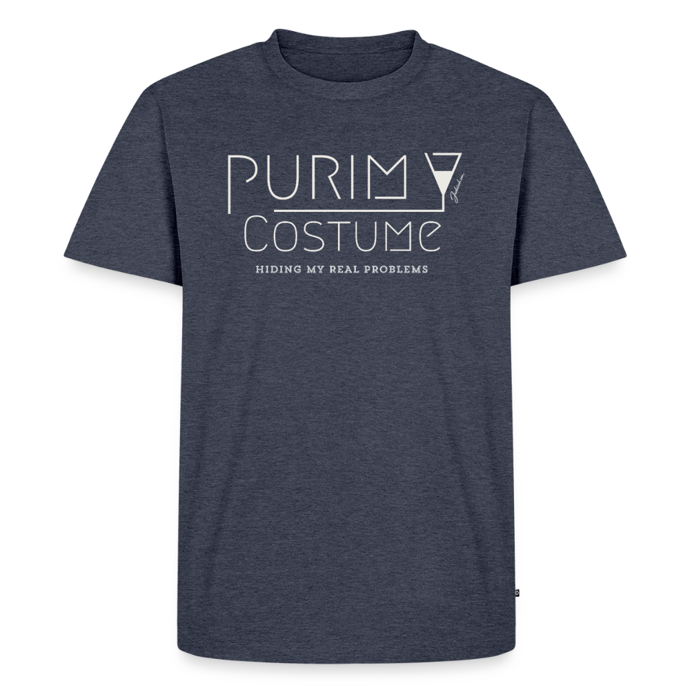 Purim Costume Men's Premium T-Shirt - heather denim 