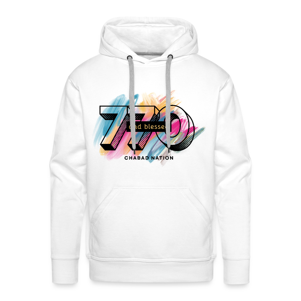 770 And Blessed Men’s Premium Hoodie - white