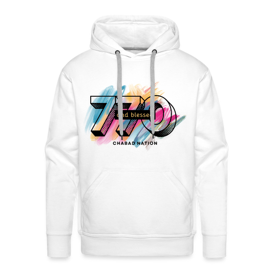 770 And Blessed Men’s Premium Hoodie - white