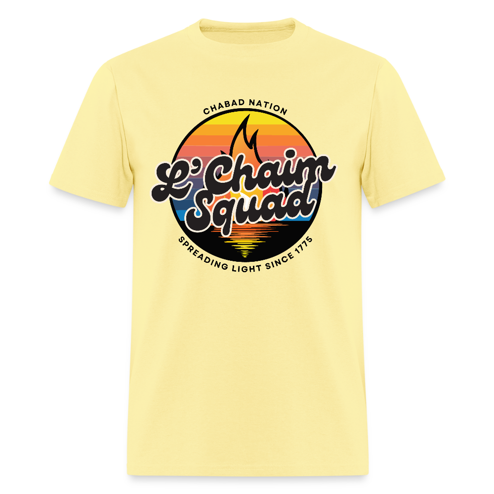 L’Chaim Squad – Spreading Light Men's T-Shirt | GILDAN 5000 - cornsilk
