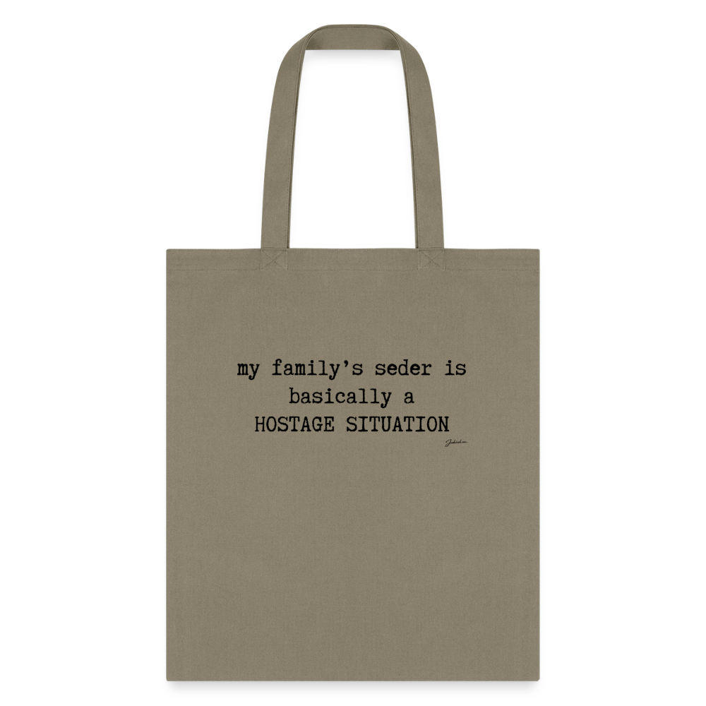Seder Hostage Tote Bag - khaki