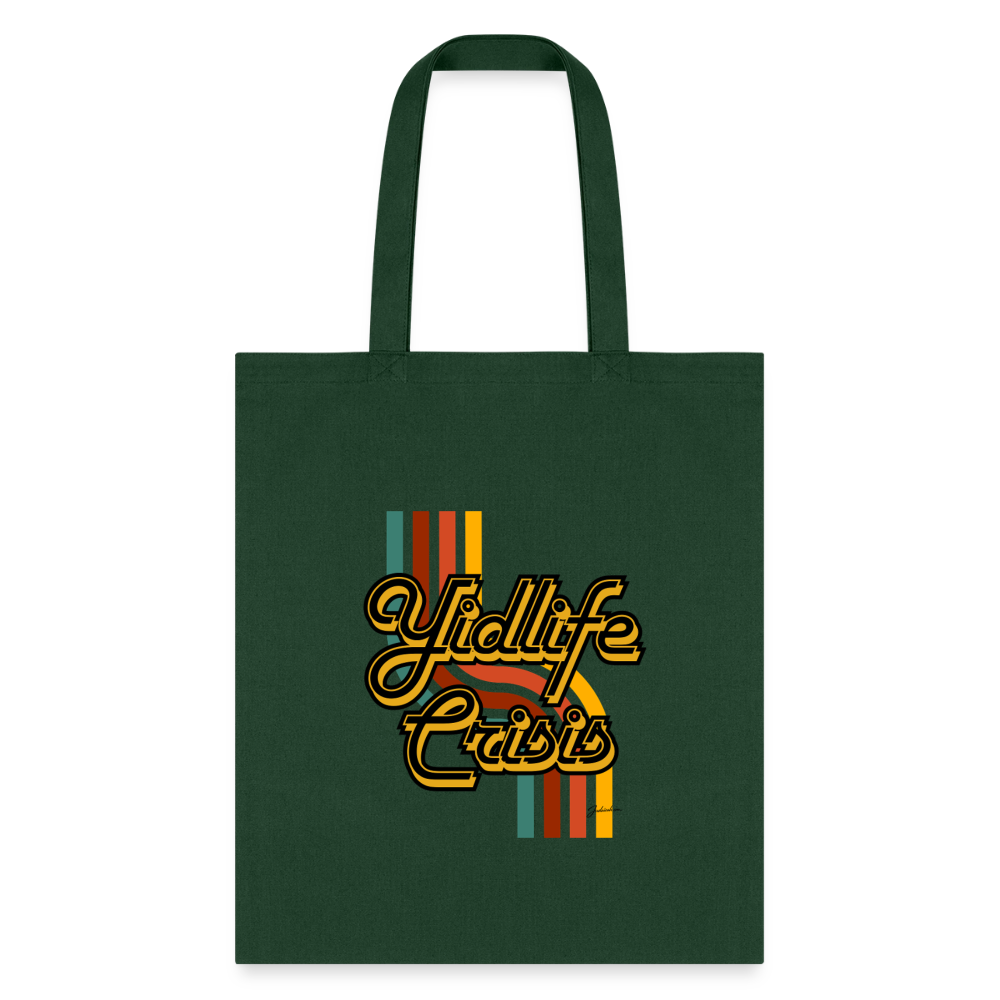 Yidlife Crisis Tote Bag - forest green