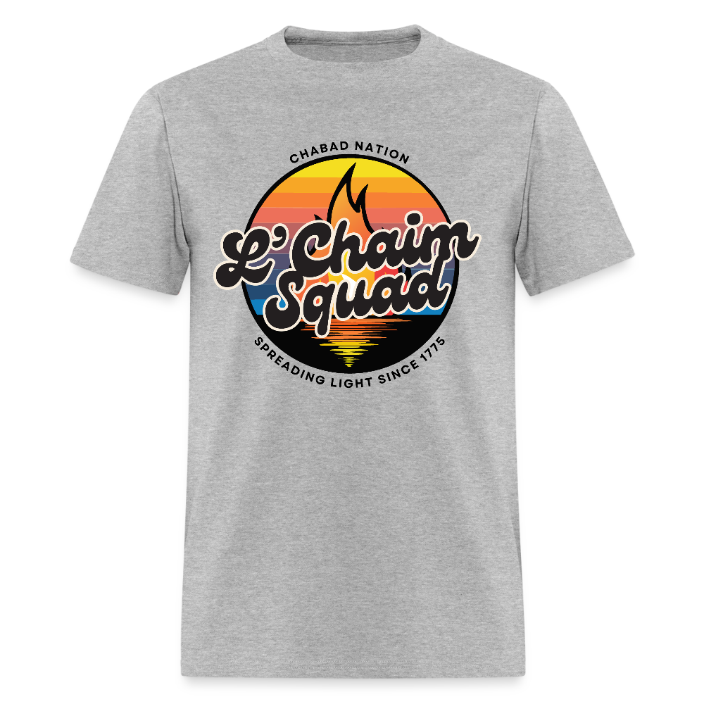 L’Chaim Squad – Spreading Light Men's T-Shirt | GILDAN 5000 - heather gray