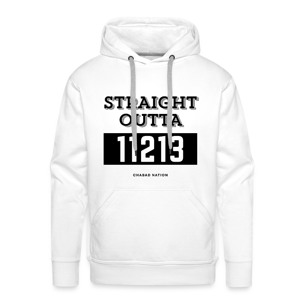 Straight Outta 11213 Men’s Premium Hoodie - white