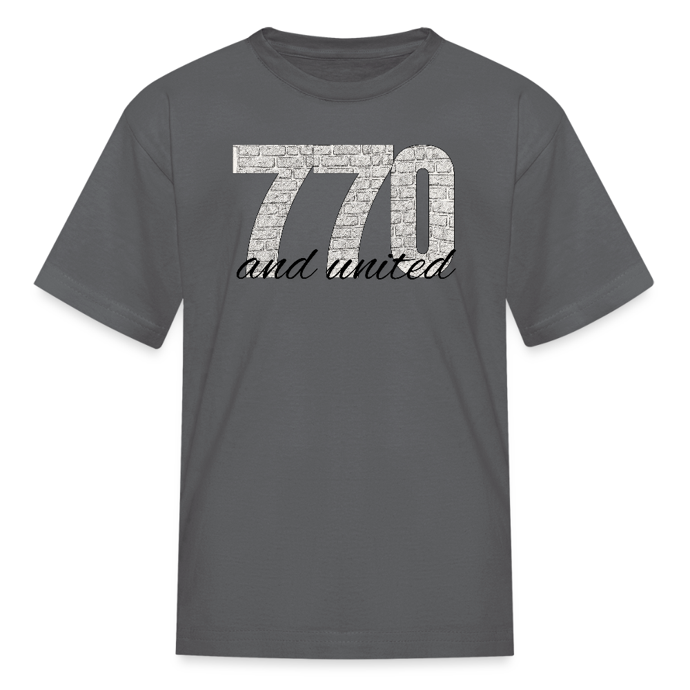 770 And United Kids' T-Shirt - charcoal