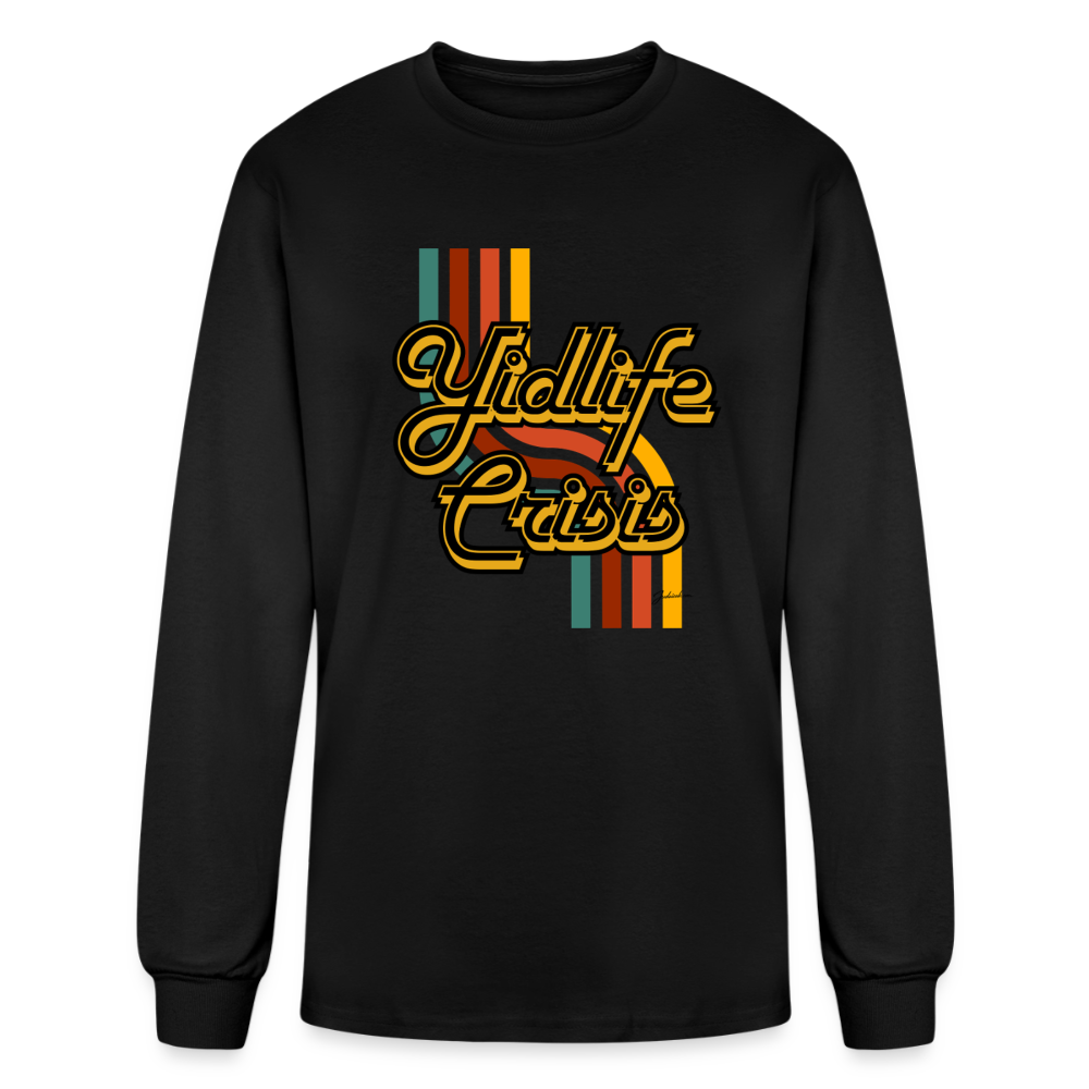 Yidlife Crisis Men's Long Sleeve T-Shirt - black
