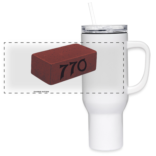 770 Solid Brick 40 oz Travel Tumbler - white