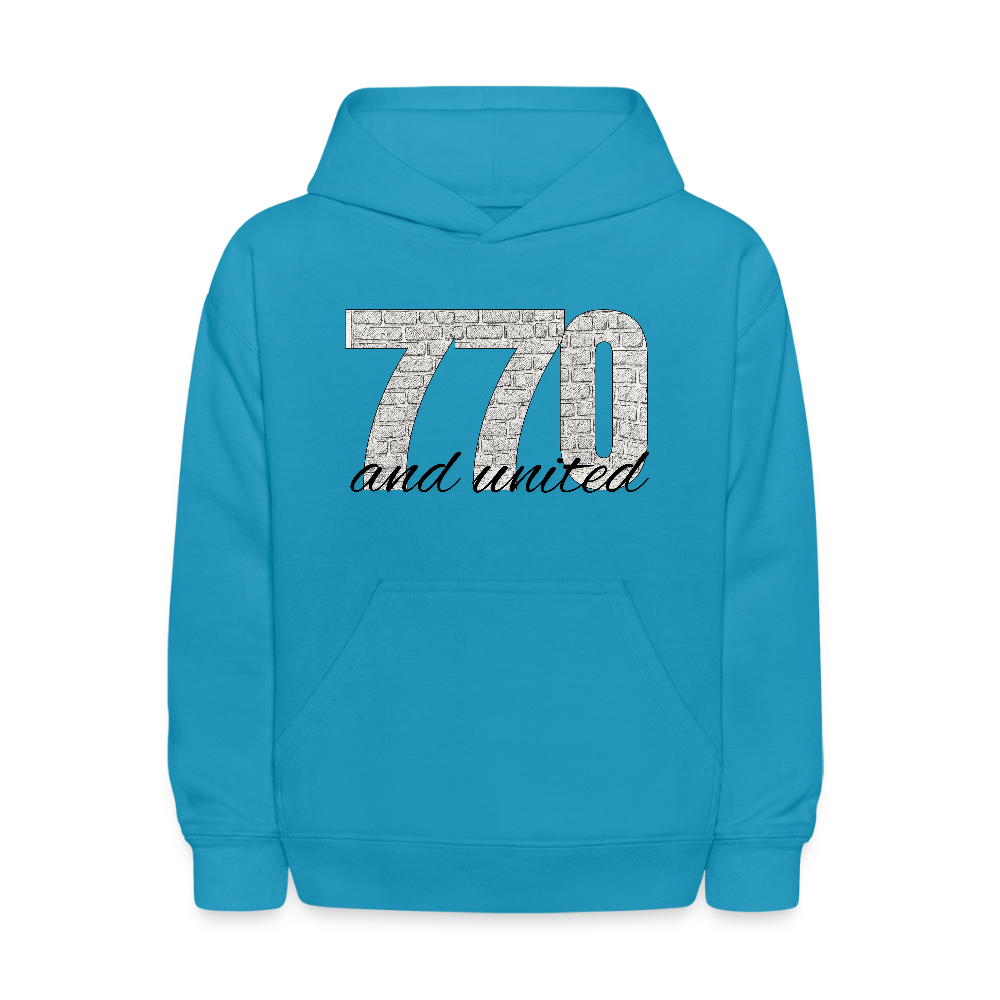 770 And United Kids' Hoodie - turquoise