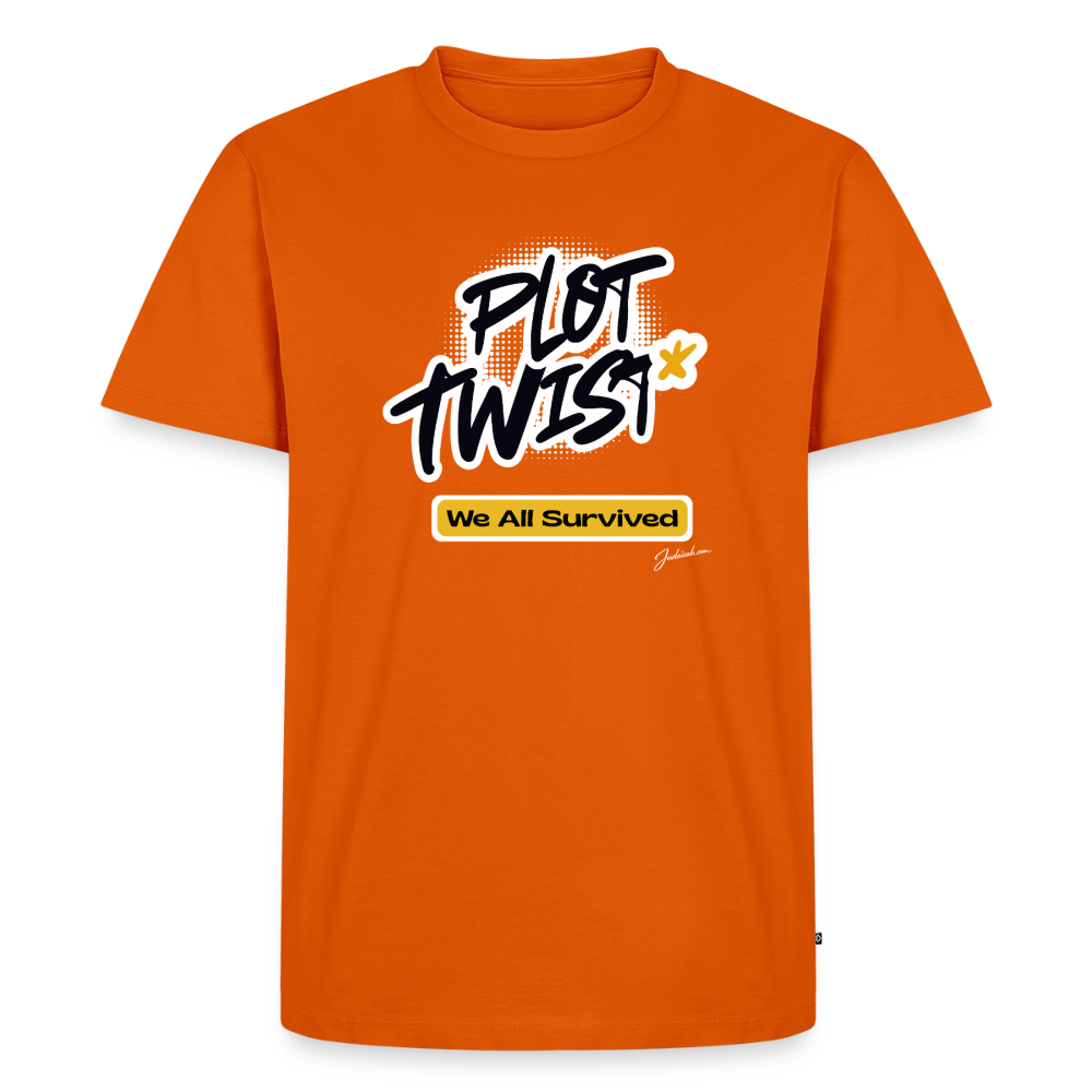 Plot Twist Men's Premium T-Shirt - orange 