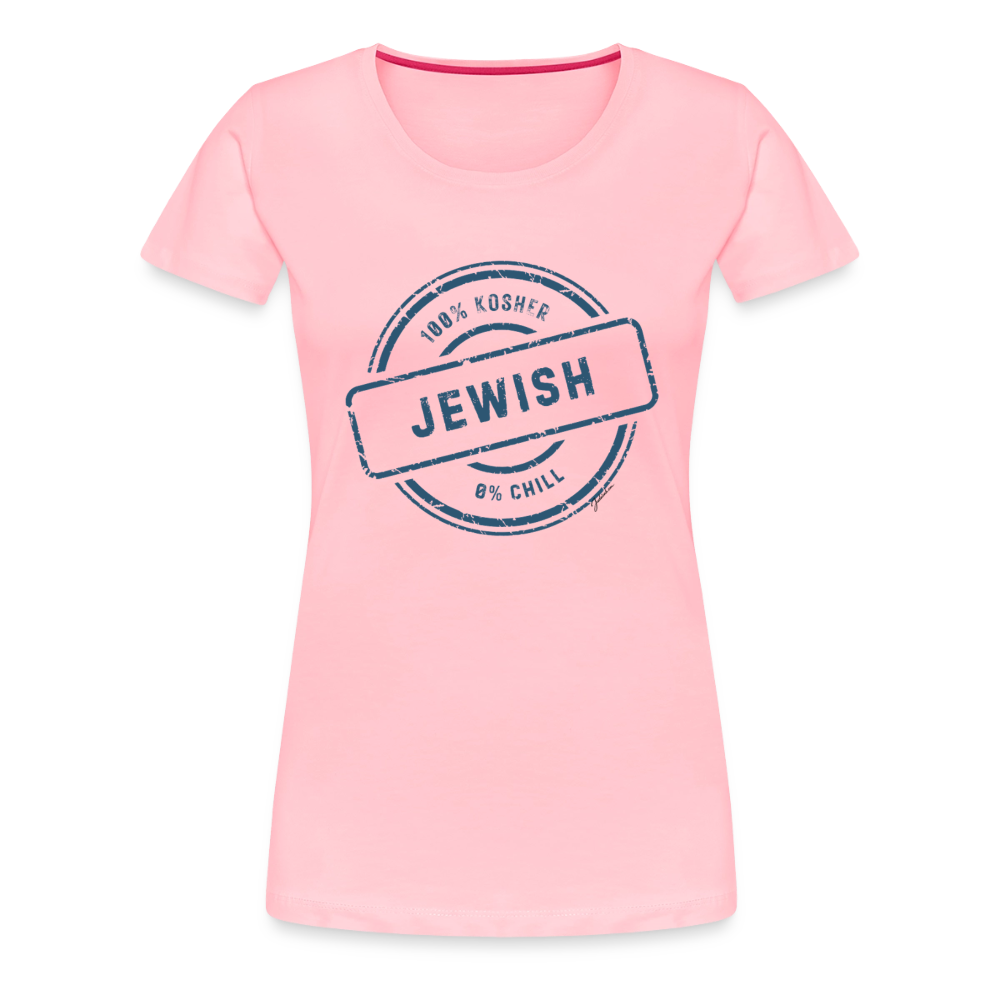 100% Jewish Women’s Premium T-Shirt - pink