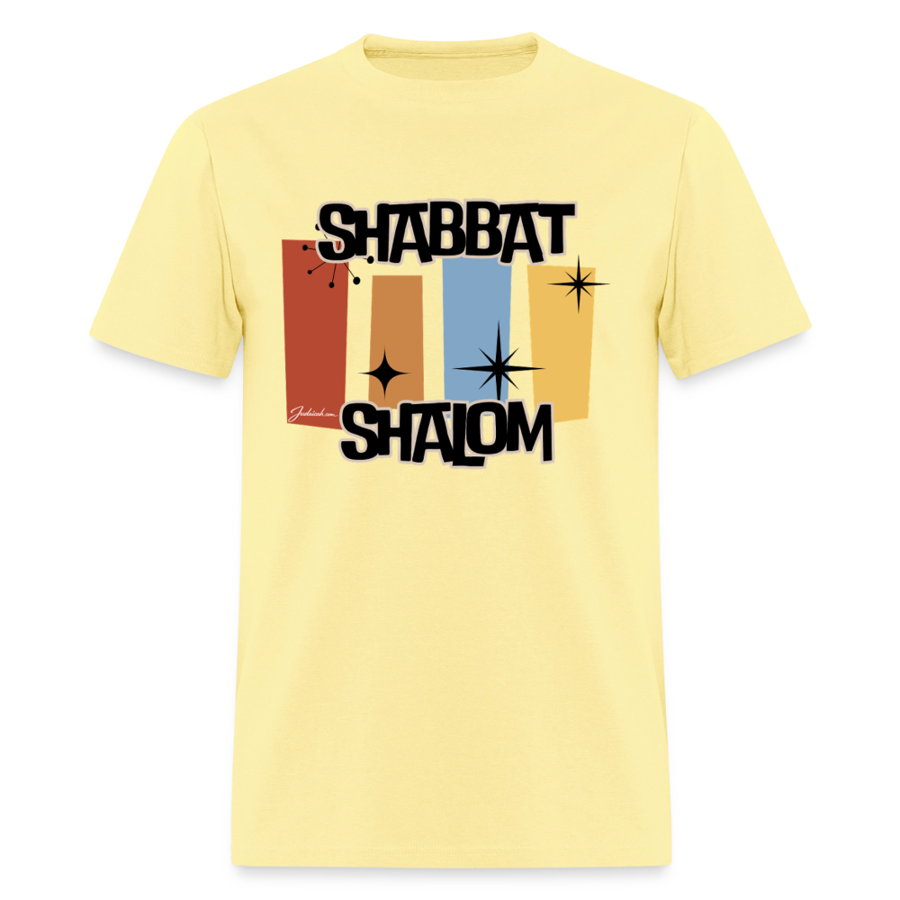 Retro Shabbat Men's T-Shirt | GILDAN 5000 - cornsilk