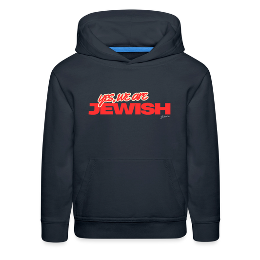 Yes, We're Jewish Kids‘ Premium Hoodie - navy