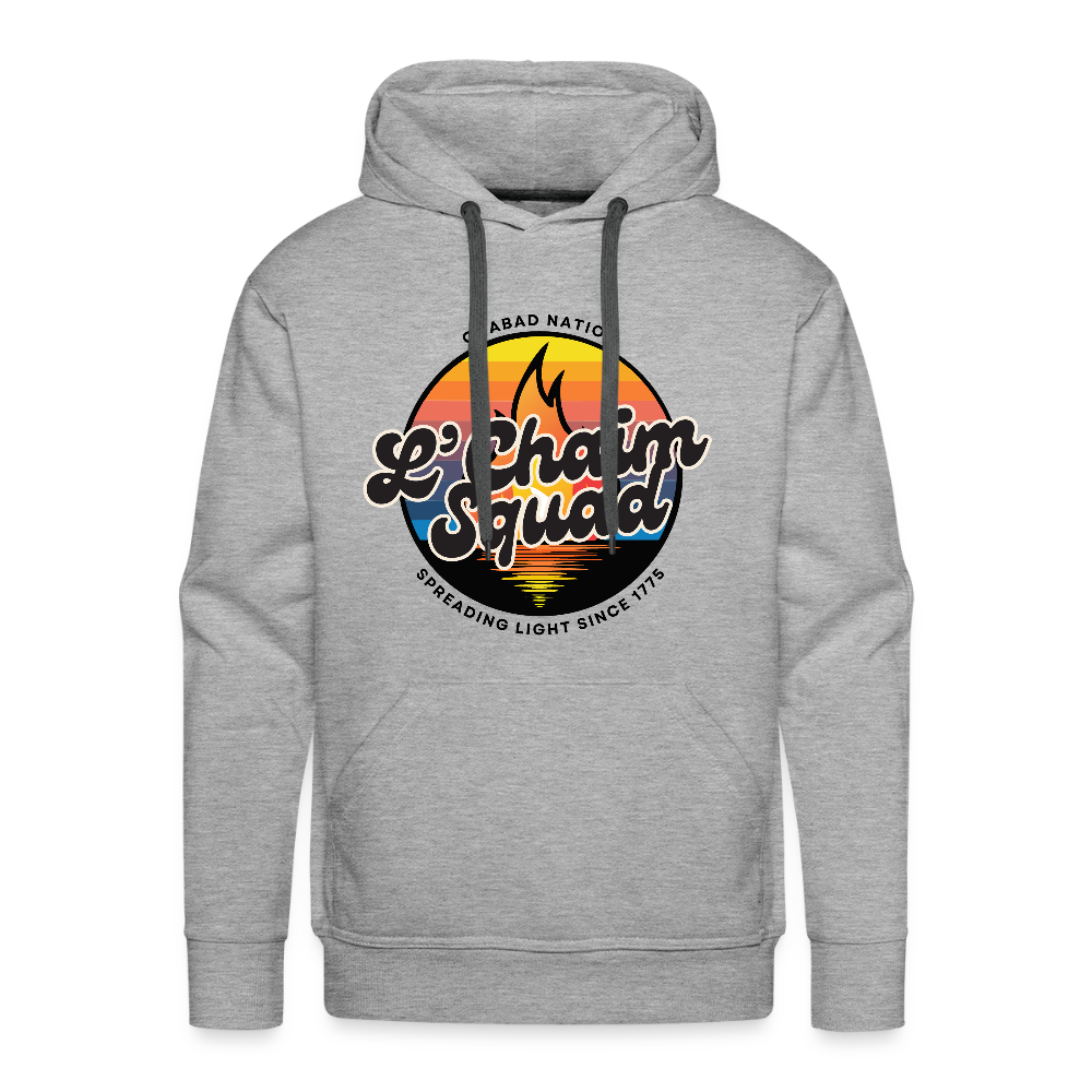 L’Chaim Squad – Spreading Light Men’s Premium Hoodie - heather grey