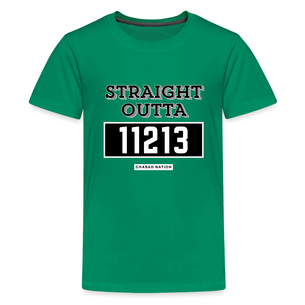 Straight Outta 11213 Kids' Premium T-Shirt - kelly green