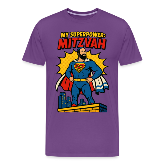 My Superpower: Mitzvah Men's Premium T-Shirt - purple