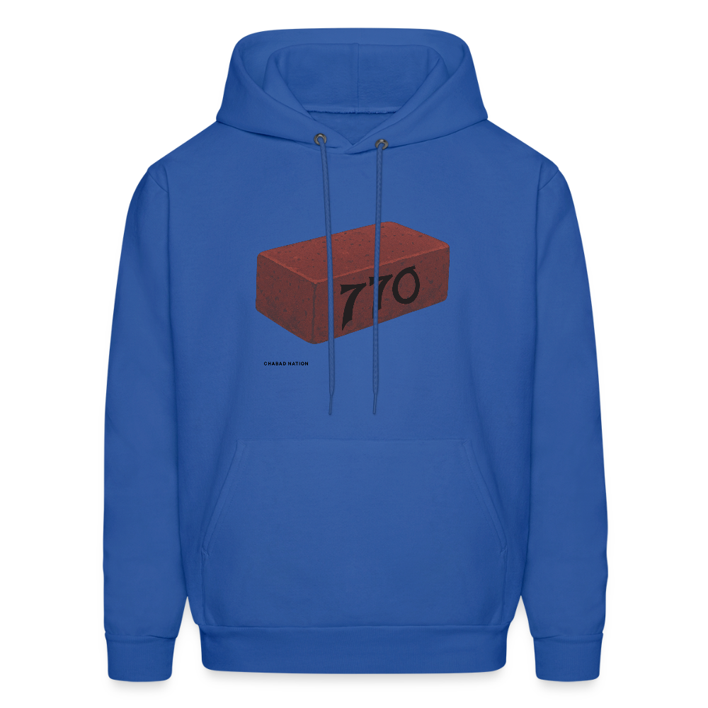 770 Solid Brick Men's Hoodie - royal blue