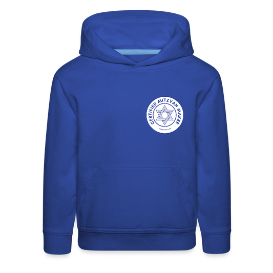 Certified Mitzvah Maker Badge Kids‘ Premium Hoodie - royal blue