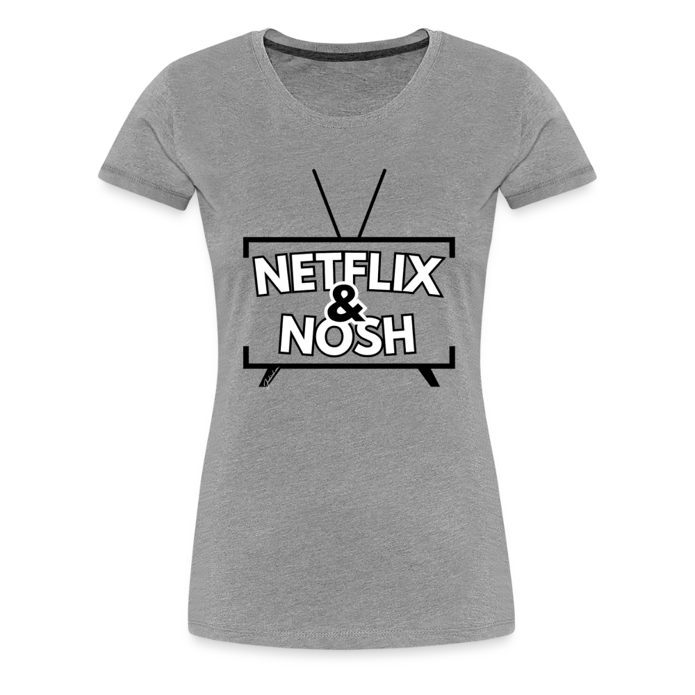 Netflix & Nosh Women’s Premium T-Shirt - heather gray