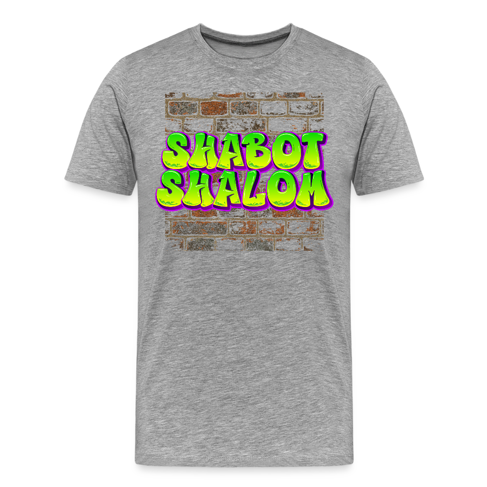Shabot Shalom Brick 770 Graffiti Men's Premium T-Shirt - heather gray