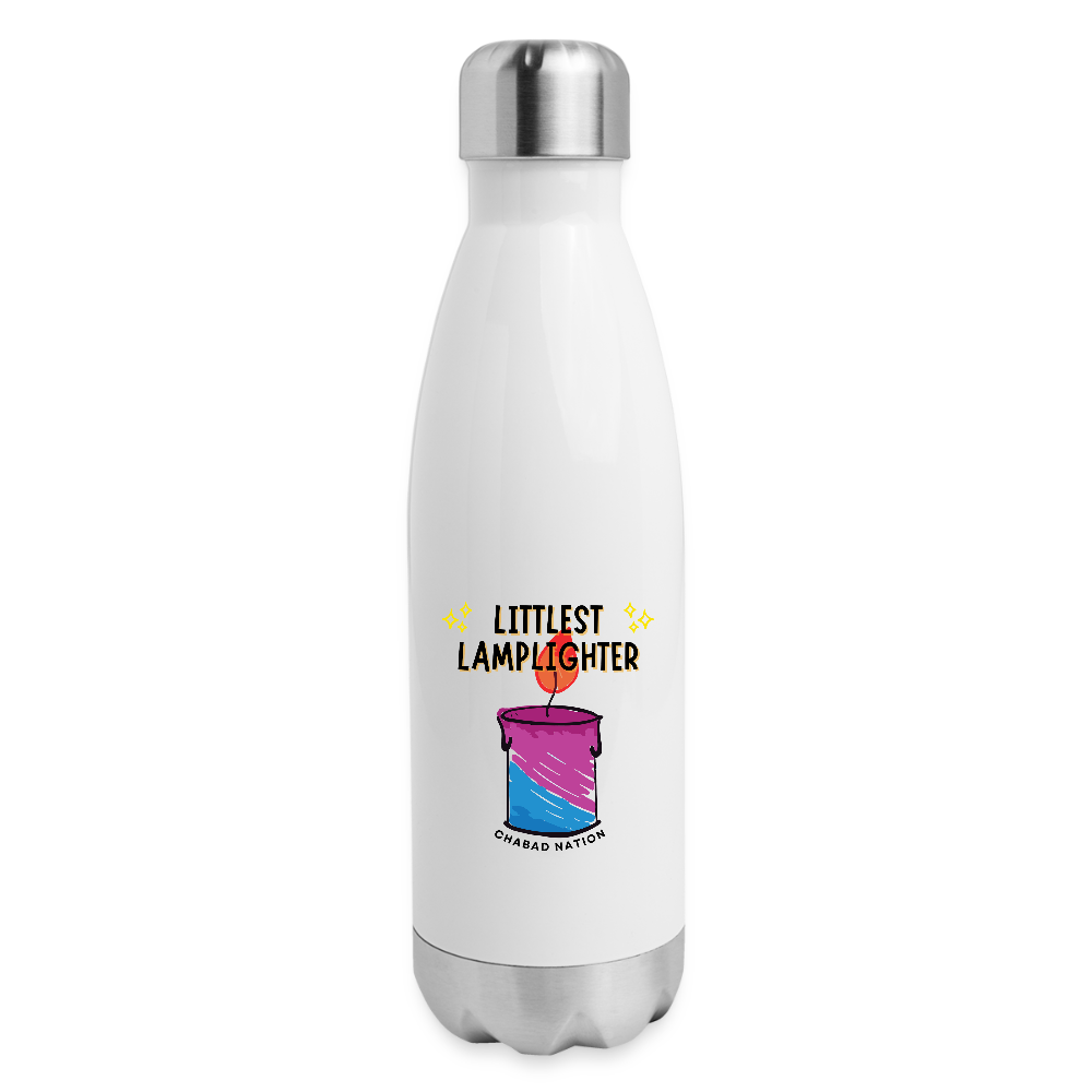 Littlest Lamplighter Insulated Stainless Steel Water Bottle - white