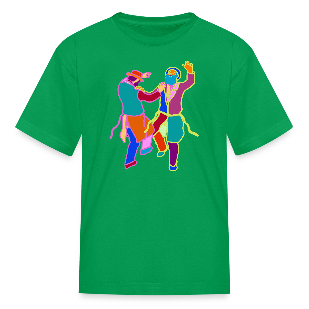 Colorful Dancing Rabbis Kids' T-Shirt - kelly green