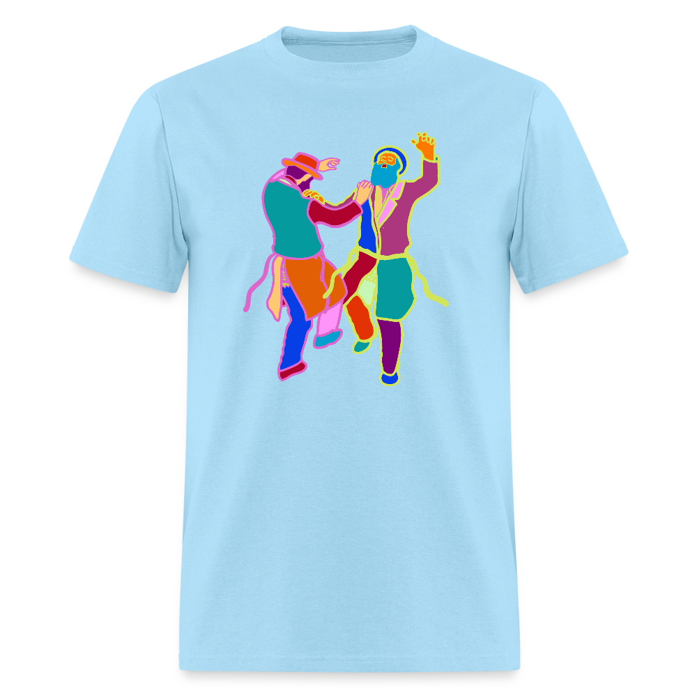 Colorful Dancing Rabbis Men's T-Shirt | GILDAN 5000 - powder blue
