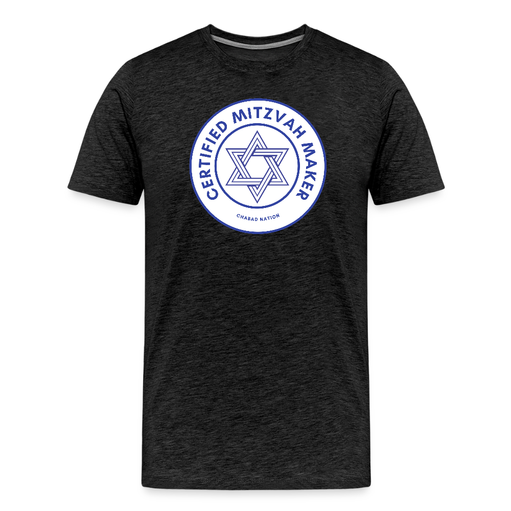 Certified Mitzvah Maker Men's Premium T-Shirt - charcoal grey