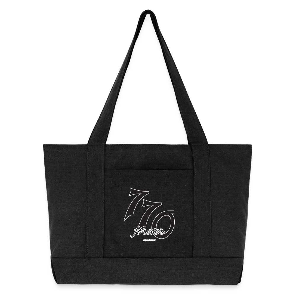 770 Forever Cotton Pigment Dyed Tote Bag - washed black