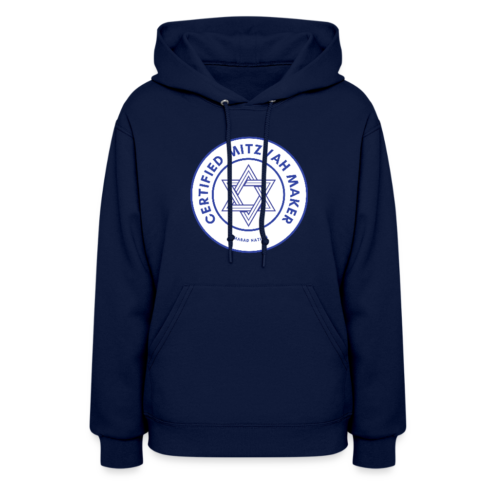 Certified Mitzvah Maker Women's Hoodie - navy