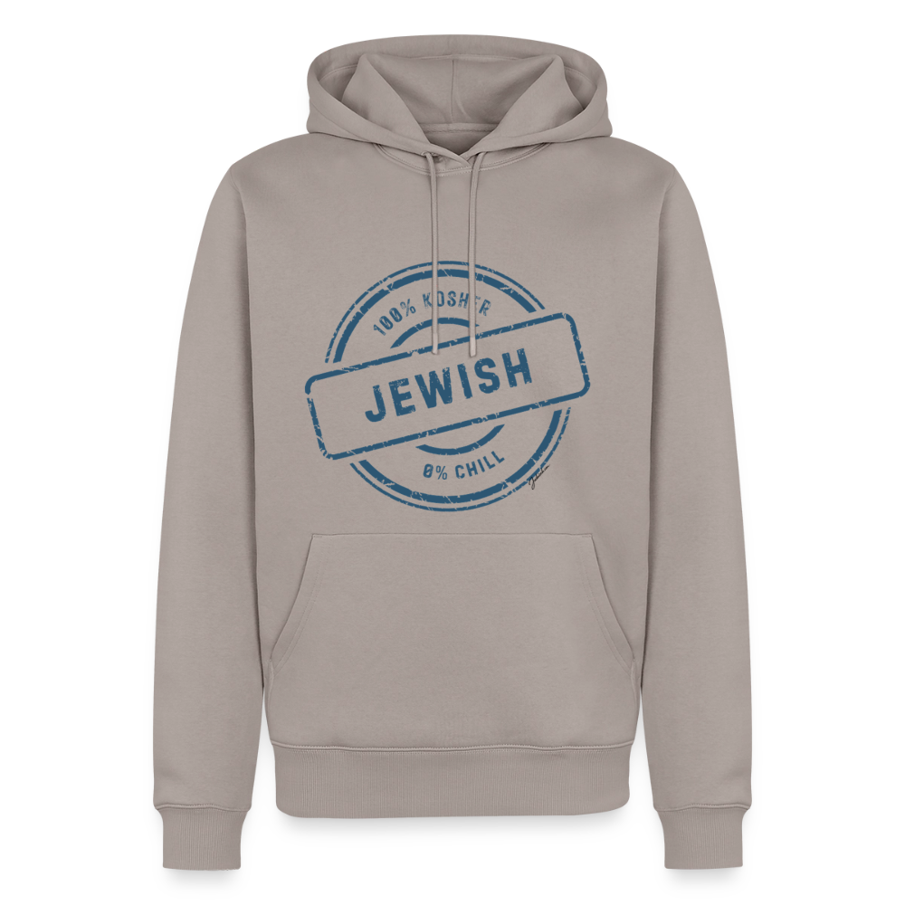 100% Jewish Men’s Premium Hoodie - taupe
