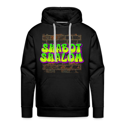Shabot Shalom Brick 770 Graffiti Men’s Premium Hoodie - black