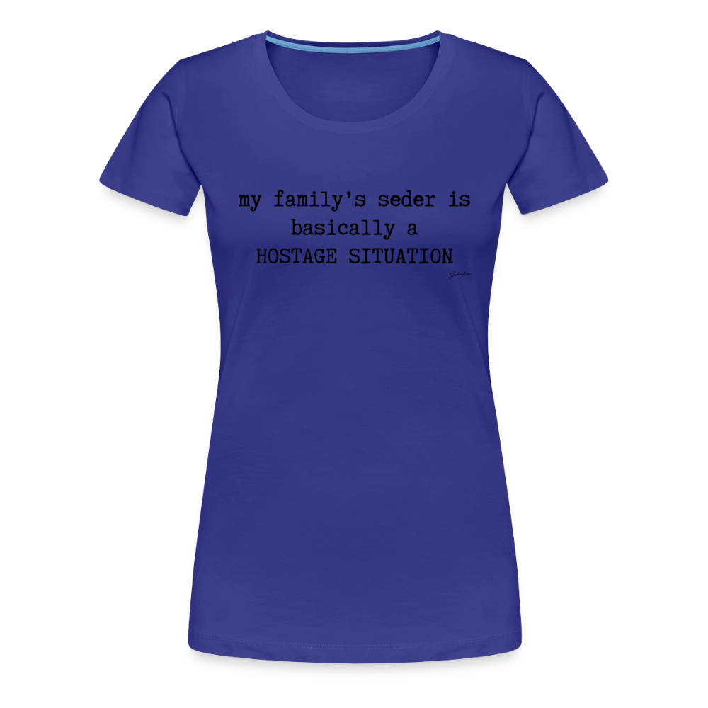 Seder Hostage Women’s Premium T-Shirt - royal blue