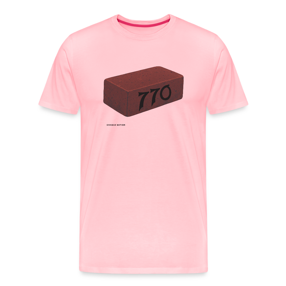 770 Solid Brick Men's Premium T-Shirt - pink