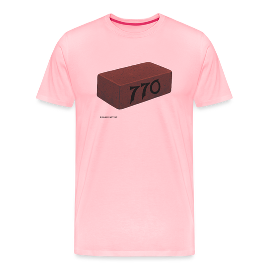 770 Solid Brick Men's Premium T-Shirt - pink
