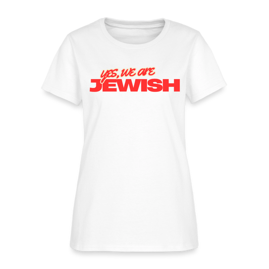 Yes, We're Jewish Women's T-Shirt - white