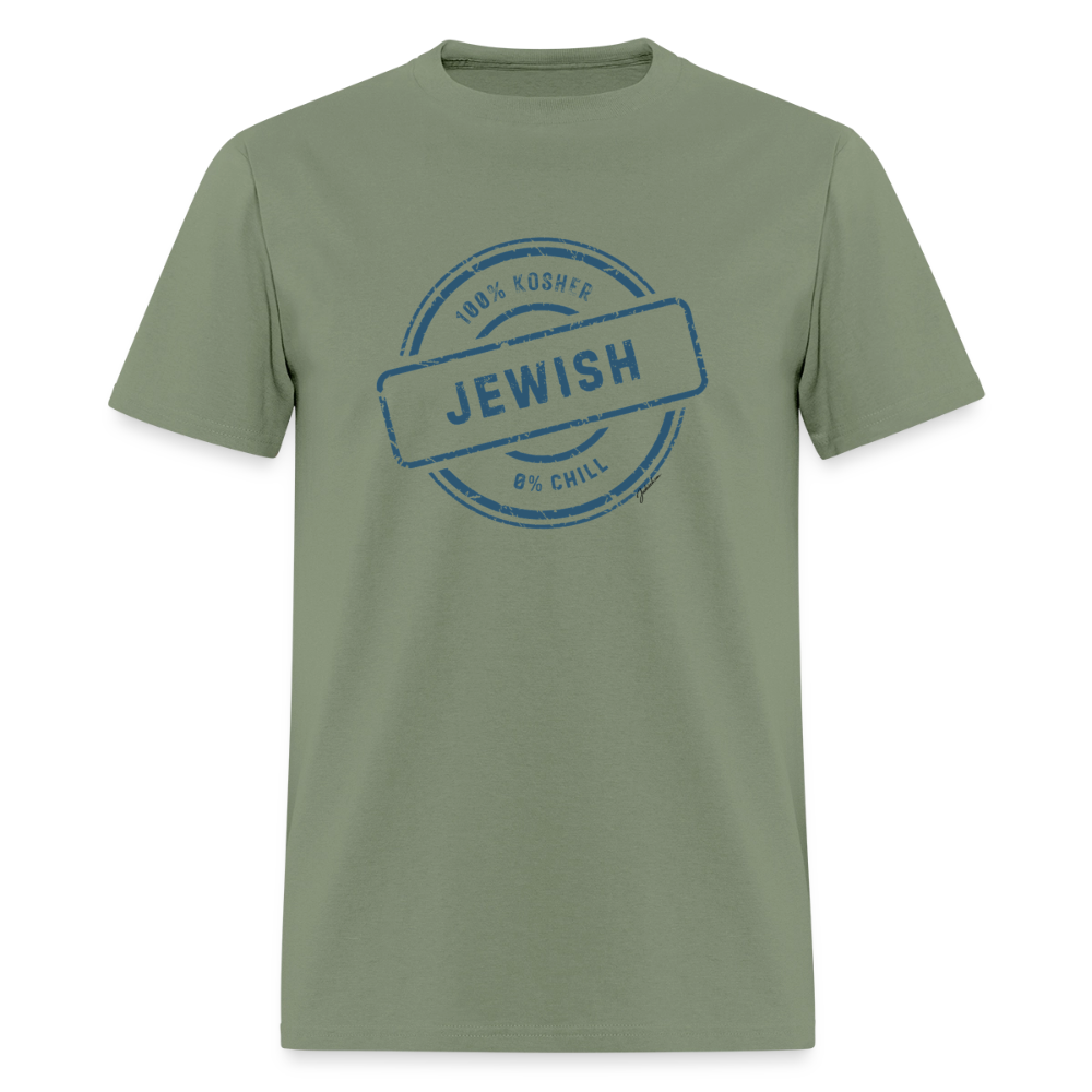 100% Jewish Men's T-Shirt | GILDAN 5000 - military green