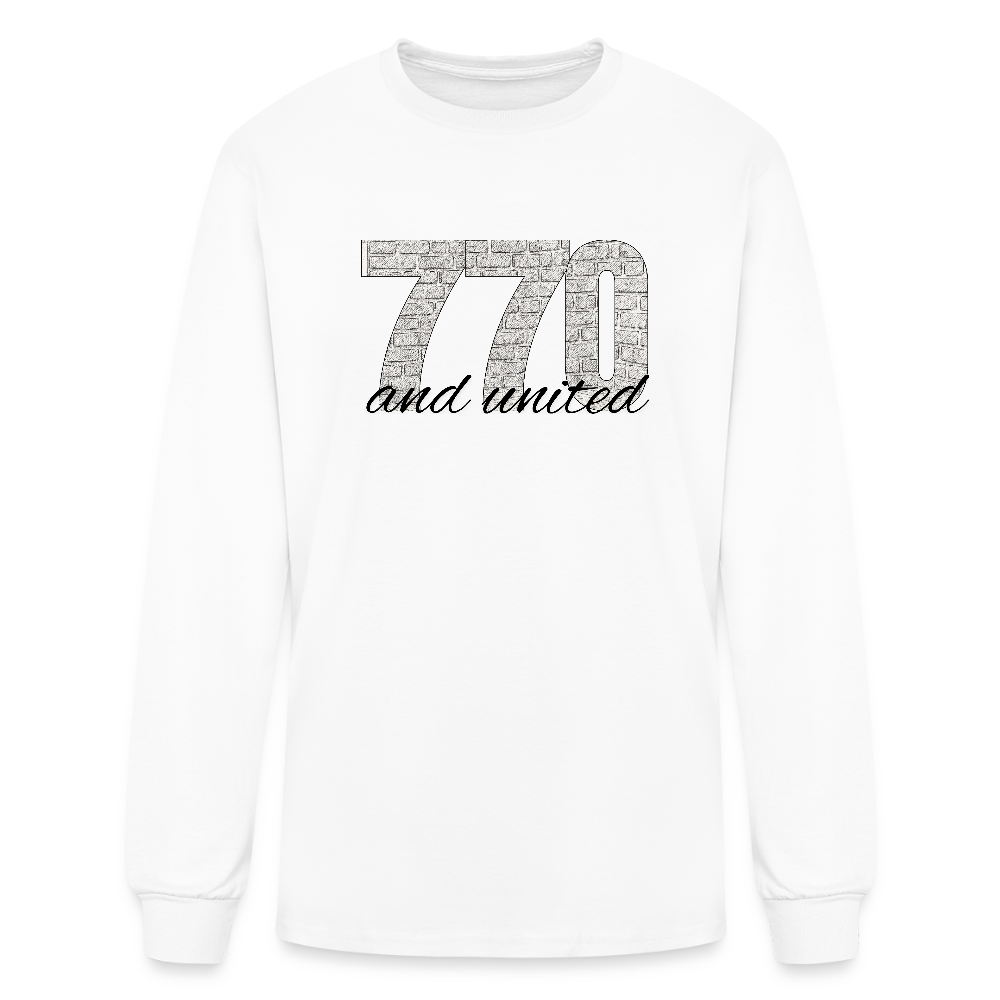 770 And United Men's Long Sleeve T-Shirt - white