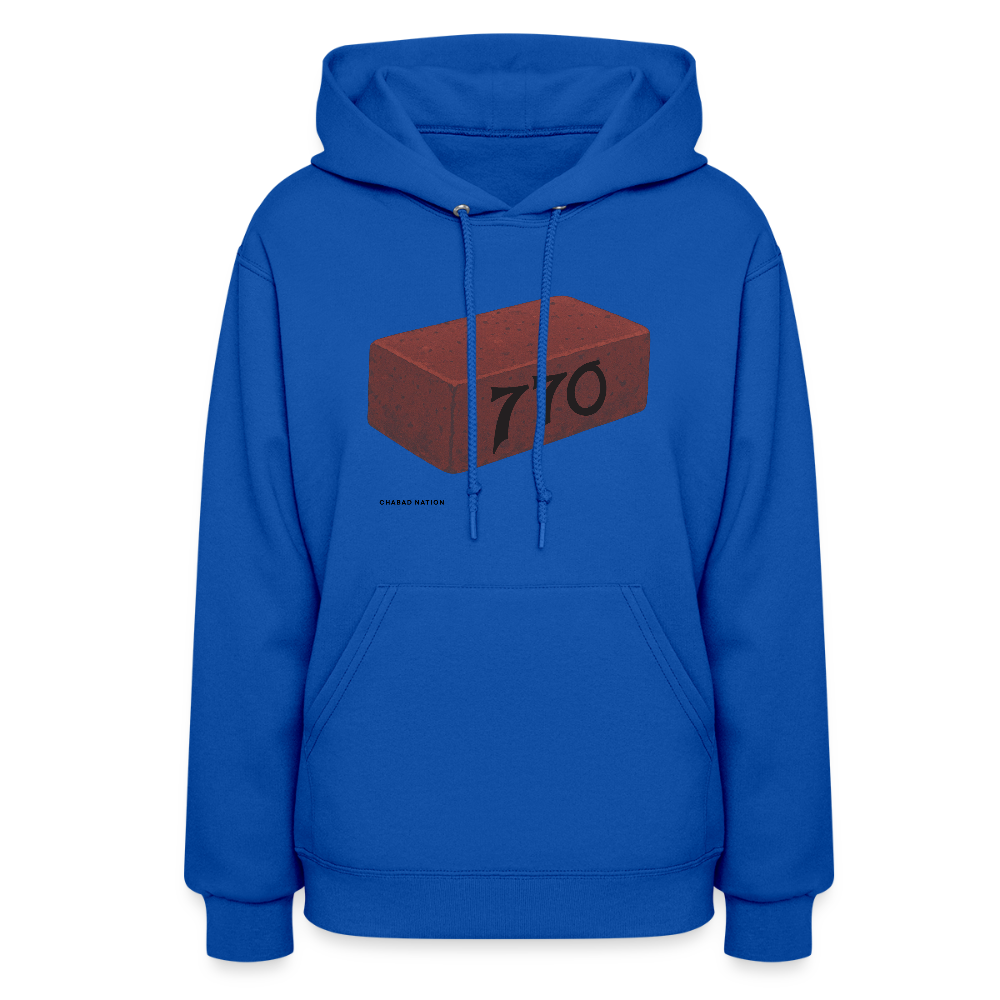 770 Solid Brick Women's Hoodie - royal blue