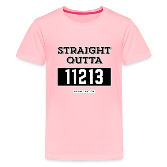 Straight Outta 11213 Kids' Premium T-Shirt - pink