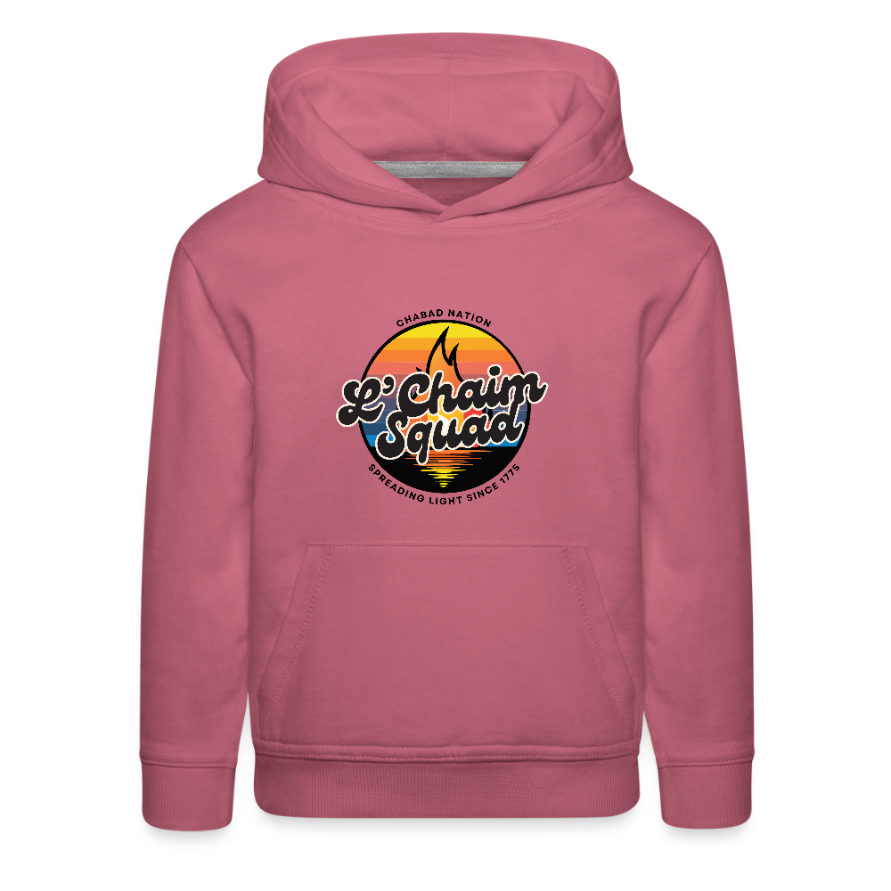 L’Chaim Squad – Spreading Light Kids‘ Premium Hoodie - mauve